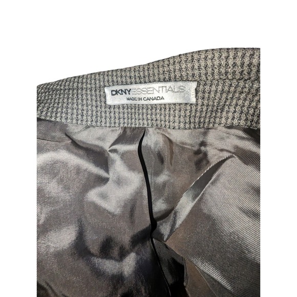 DKNY Sport Coat Mens Size L Wool Beige Houndstooth 3 Btn Single Vented Blazer - Picture 2 of 8